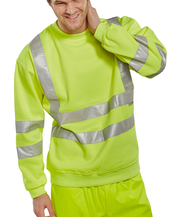 Beeswift - SWEATSHIRT SAT YEL HI VIZ 3XL - Saturn Yellow