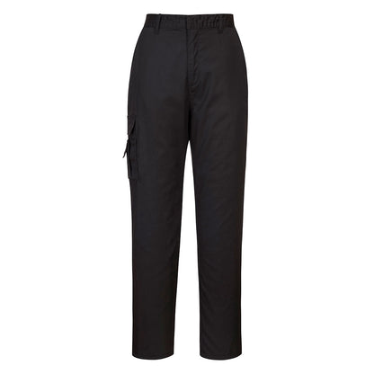 Portwest C099 - Black Sz L Regular Ladies Combat Trousers Work Wear