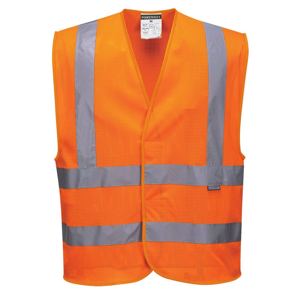 Portwest C370ORRXX/3X -  sz 2XL - 3XL MeshAir Band & Brace Vest - Orange
