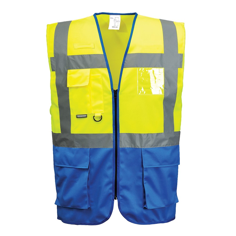 Portwest C476YRBS -  sz S Warsaw Executive Vest - Yellow/Red