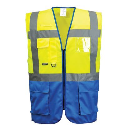 Portwest C476YRBS -  sz S Warsaw Executive Vest - Yellow/Red