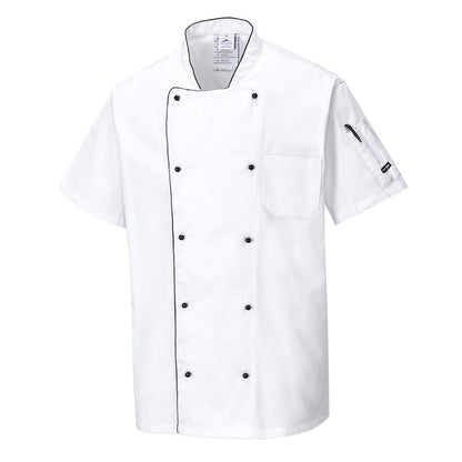 Portwest C676WHRM -  sz M Aerated Chefs Jacket - White