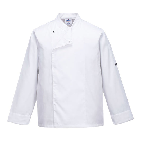 Portwest C730WHRXXL -  sz 2XL Cross-Over Chefs Jacket - White