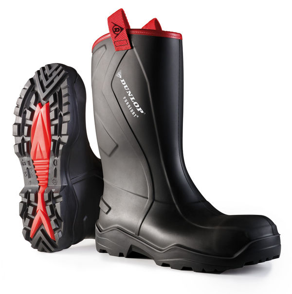Dunlop - PUROFORT+RUGGED F/Safety Wellington Boot BLACK