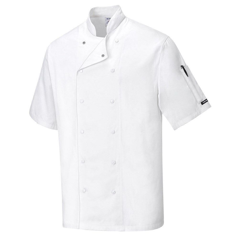 Portwest C774WHRS -  sz S Aberdeen Chefs Jacket - White