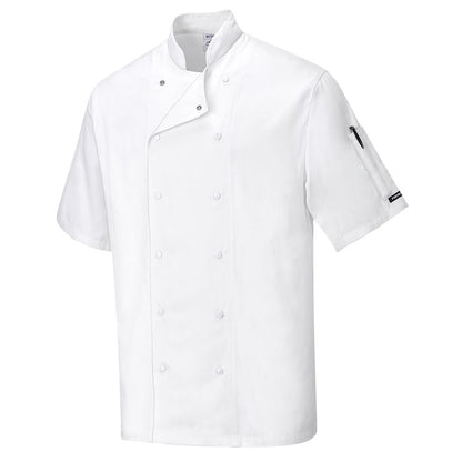 Portwest C774WHRS -  sz S Aberdeen Chefs Jacket - White
