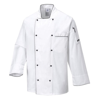 Portwest C776WHRXS -  sz XS Executive Chefs Jacket - White
