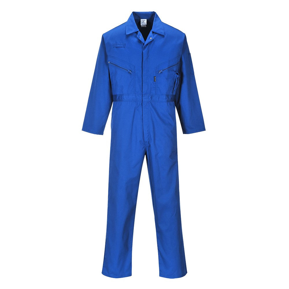 Portwest C813RBRM -  sz M Liverpool Zip Coverall - Royal Blue