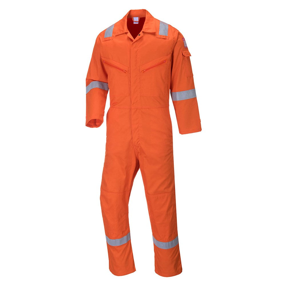 Portwest C814ORRM -  sz Long M Iona Cotton Coverall - Orange