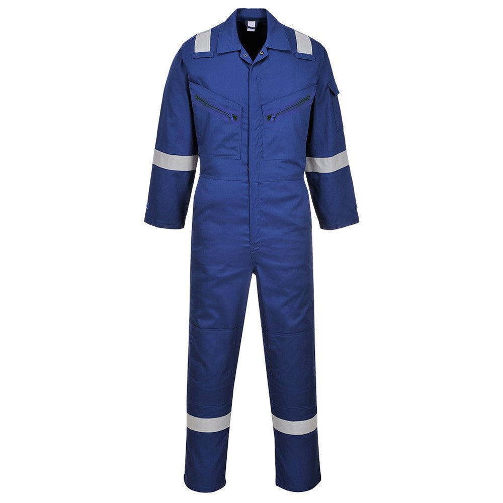 Portwest C814RBRM -  sz Long M Iona Cotton Coverall - Royal Blue
