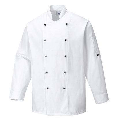 Portwest C834WHRXXXL -  sz 3XL Somerset Chefs Jacket - White