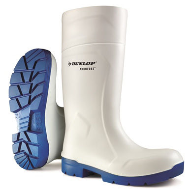 Dunlop - PUROFORT MULTIGRIP Safety Wellington Boot  White Blue Green