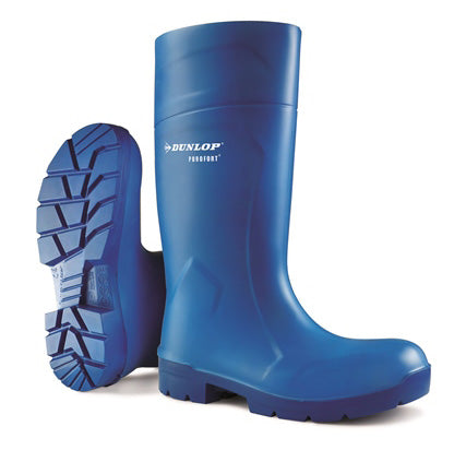 Dunlop - PUROFORT MULTIGRIP Safety Wellington Boot sz 4 - Blue