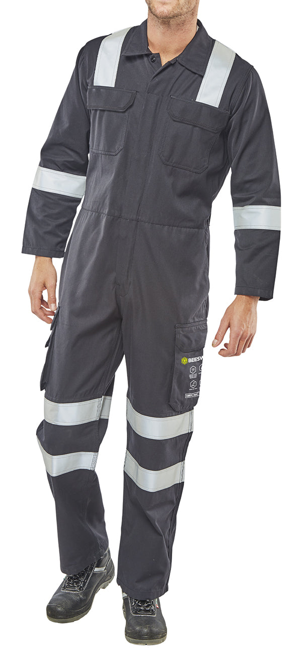 BEESWIFT ARC COMPLIANT BOILERSUIT NAVY BLUE 40