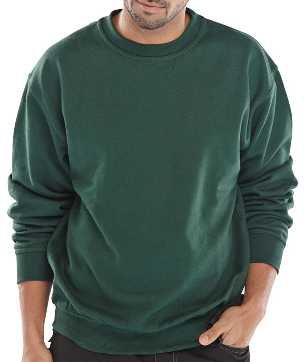 BEESWIFT POLYCOTTON SWEATSHIRT BOTTLE GREEN XXXL