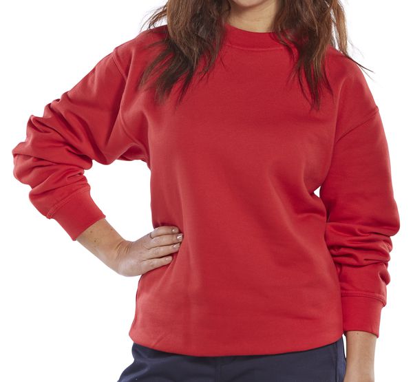 BEESWIFT POLYCOTTON SWEATSHIRT RED XL