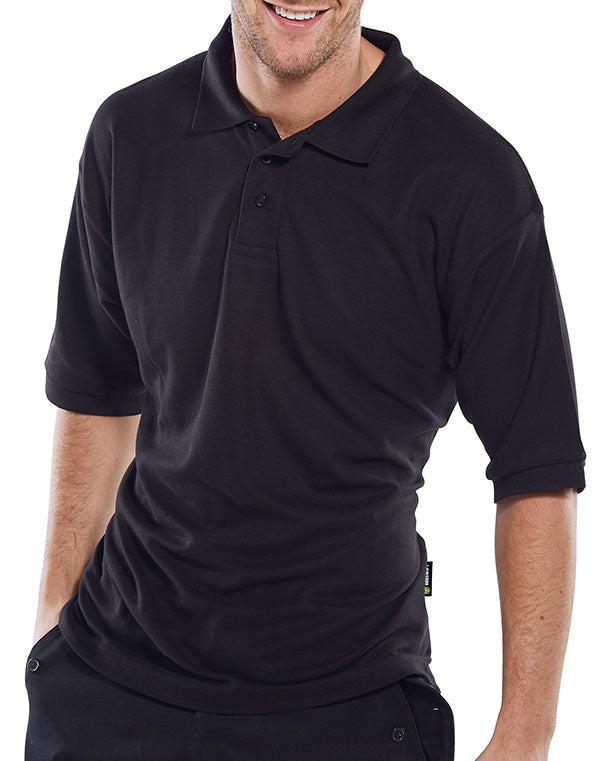 BEESWIFT STANDARD POLO SHIRT BLACK 4XL