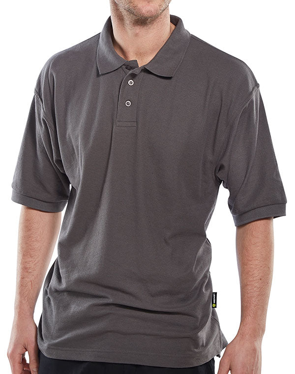 BEESWIFT STANDARD POLO SHIRT GREY XXL
