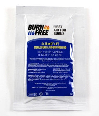 Click Medical STERILE BURN  AND WOUND DRESSING 5 x 15cm Cools, Soothes,Relieves Pain