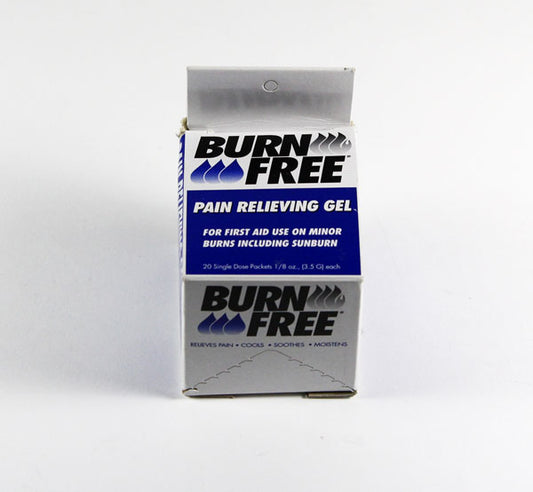 Burnfree BURN GEL SACHETS 20 PER BOX - Pain Relieving Gel First Aid 1st