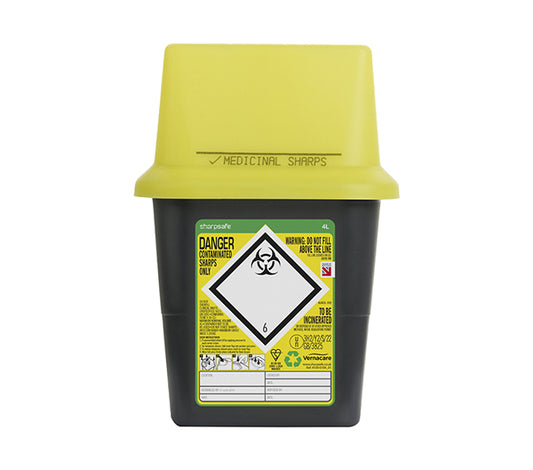 Click - SHARP SAFE SHARPS BIN 4LTR -