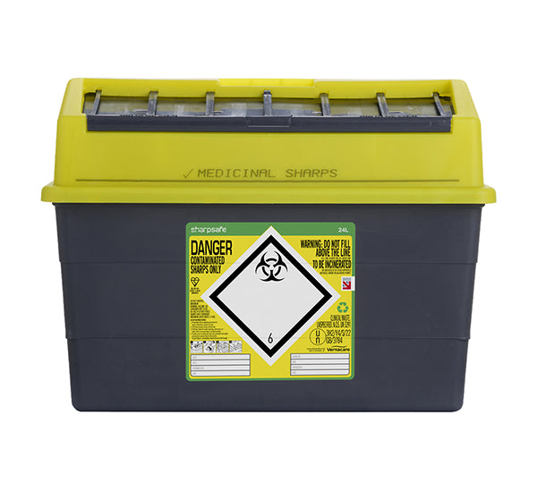 Click - SHARP SAFE SHARPS BIN 24LTR -