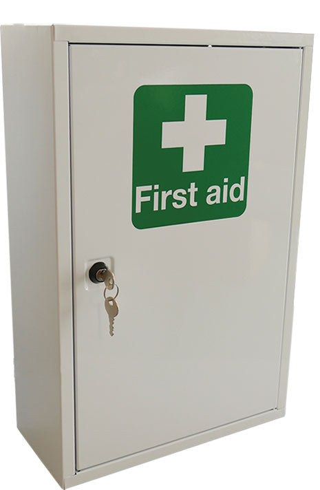 Click - SINGLE DOOR METAL FIRST AID CABINET -