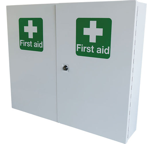 Click - DOUBLE DOOR METAL FIRST AID CABINET -