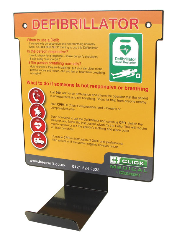 Click - DEFIBRILLATOR WALL HANGER -