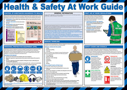 Click - CLICK MEDICAL HEALTH AND SAFETY AT WORK POSTER A607 -