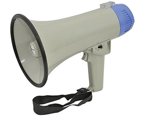 HANDHELD COMPACT MEGAPHONE 10W  GREY 220X140MM