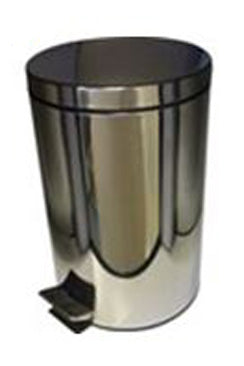 CLICK MEDICAL STAINLESS STEEL PEDAL BIN CHROME 12L