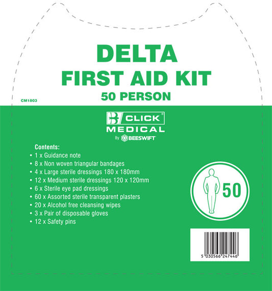 Click - DELTA HSE 1-50 PERSON FIRST AID KIT -
