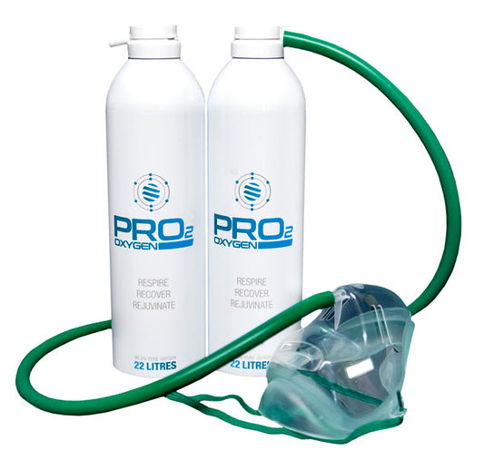 PRO2 OXYGEN AND MASKS X2 WHITE 22L