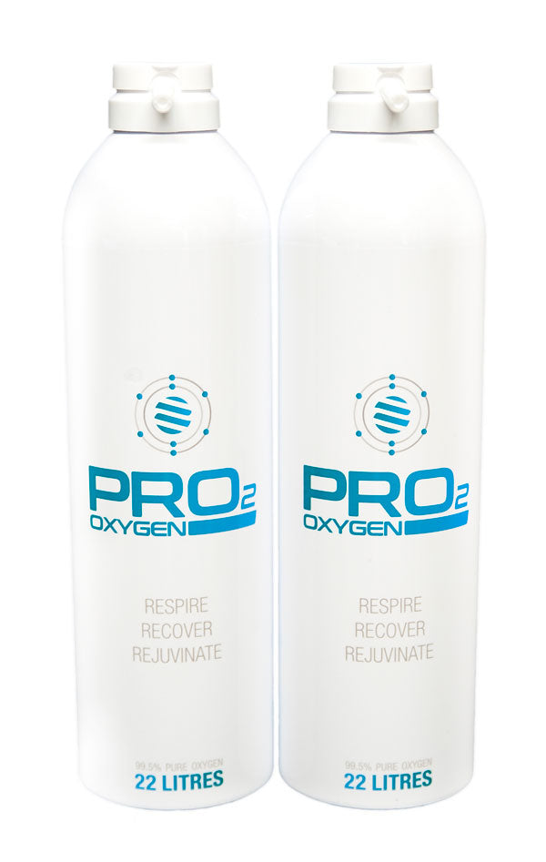 PRO2 OXYGEN REFILLS X2 WHITE 22L