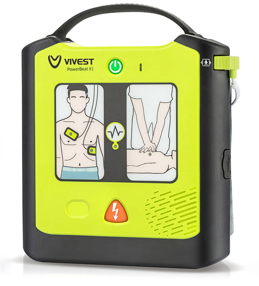 VIVEST POWER BEAT SEMI AUTOMATIC DEFIBRILLATOR AED X1 BLACK H23.2XW20.9XD5.9