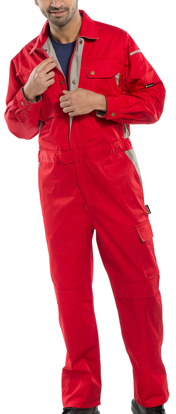 BEESWIFT PREMIUM BOILERSUIT RED 50