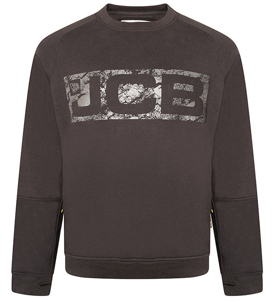 JCB WORKWEAR TRADE CREW SWEATSHIRT BLACK XL