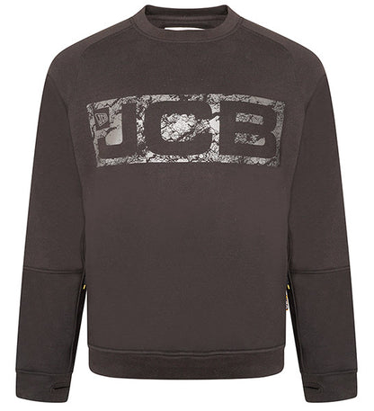 JCB WORKWEAR TRADE CREW SWEATSHIRT BLACK 2XL