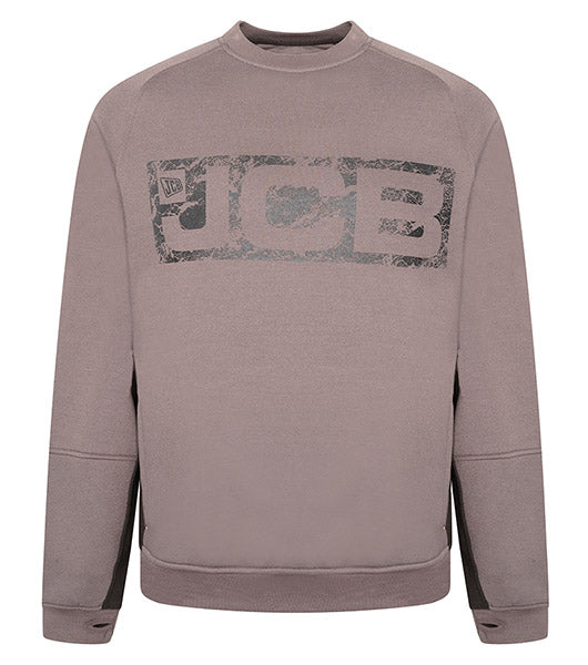 JCB WORKWEAR TRADE CREW SWEATSHIRT GREY L