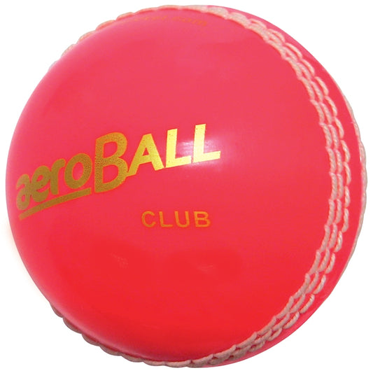 aero Club Cricket Ball Blister Packed Pink Pink Adult