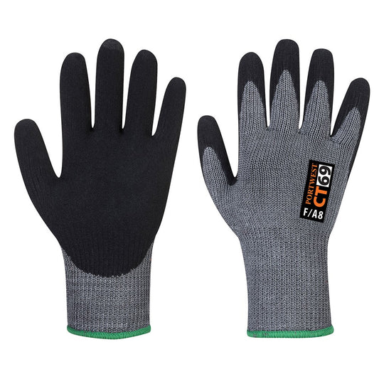 Portwest CT69G8RS -  sz S CT AHR+ Nitrile Foam - Grey/Black