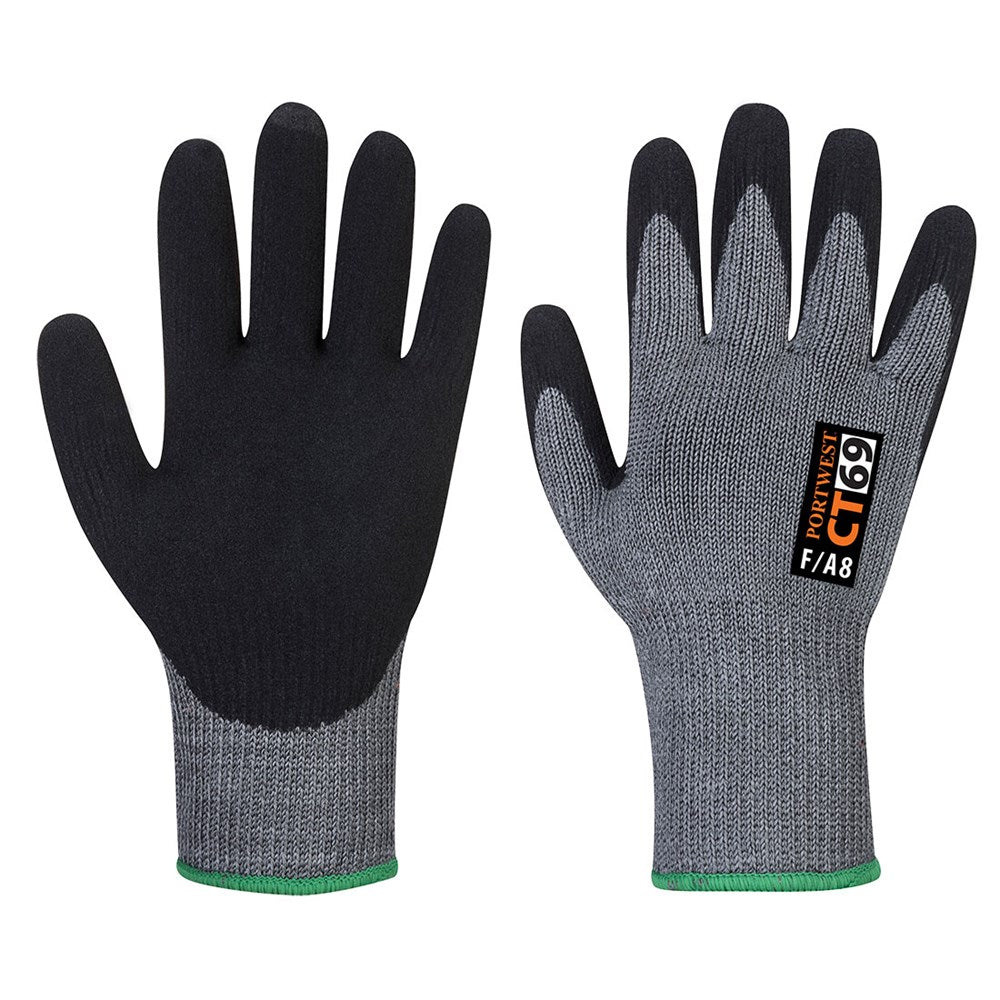 Portwest CT69G8RM -  sz M CT AHR+ Nitrile Foam - Grey/Black