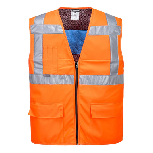 Portwest CV02ORRL/XL -  sz L - XL High Vis Cooling Vest - Orange