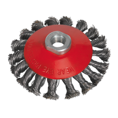 SEALEY - CWB101 Conical Wire Brush �100mm M14 x 2mm