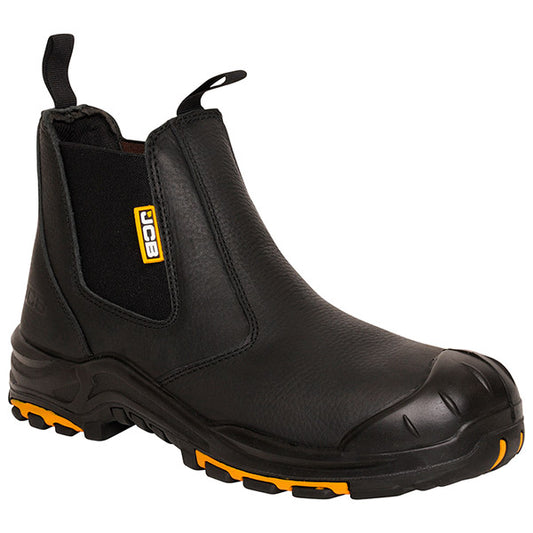 JCB WORKWEAR DEALER BOOT S3 HRO SRC BLACK/TAN | ALL SIZES