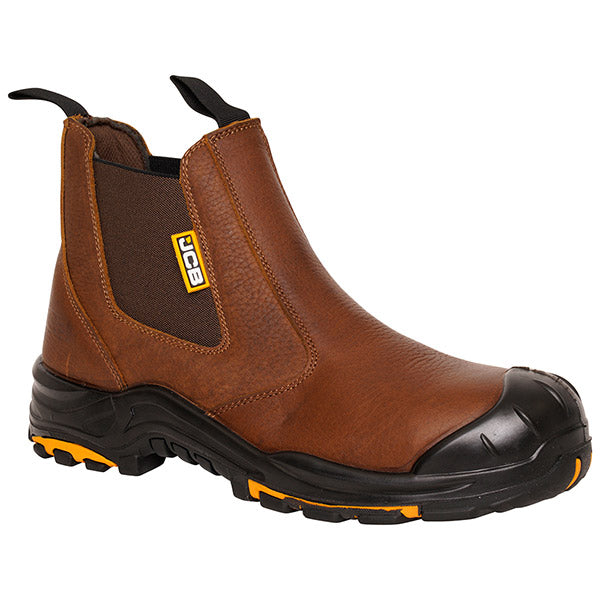 JCB WORKWEAR DEALER BOOT S3 HRO SRC TAN 10