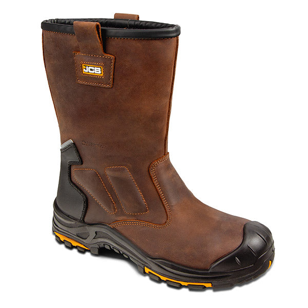 JCB WORKWEAR DENSTONE RIGGER BOOT TAN | ALL SIZES