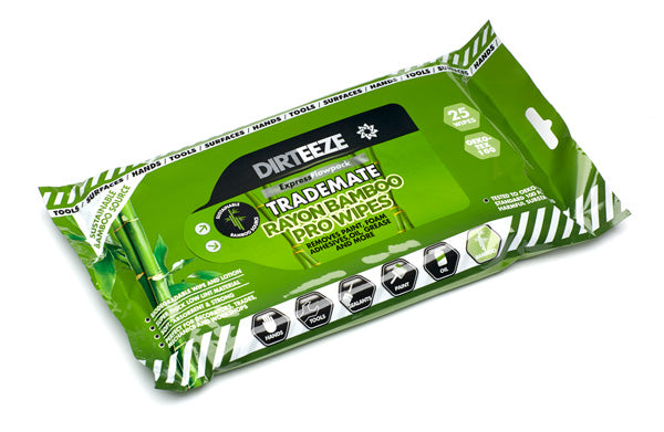 Dirteeze - RAYON BAMBOO WET PRO WIPES (PACK OF 25 WIPES) -