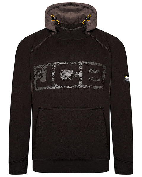 JCB WORKWEAR HORTON HOODIE BLACK/GREY 2XL